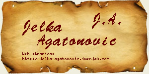 Jelka Agatonović vizit kartica